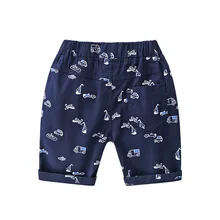 Летние шорты их чистого хлопка для мальчиков; детская одежда; повседневные шорты для детей 3-лет; 5 мальчиков; западный стиль