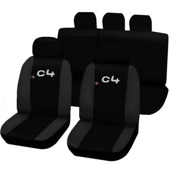 

COPRISEDILI AUTO CITROEN C4 FODERE BICOLORE NERO - GRIGIO SCURO