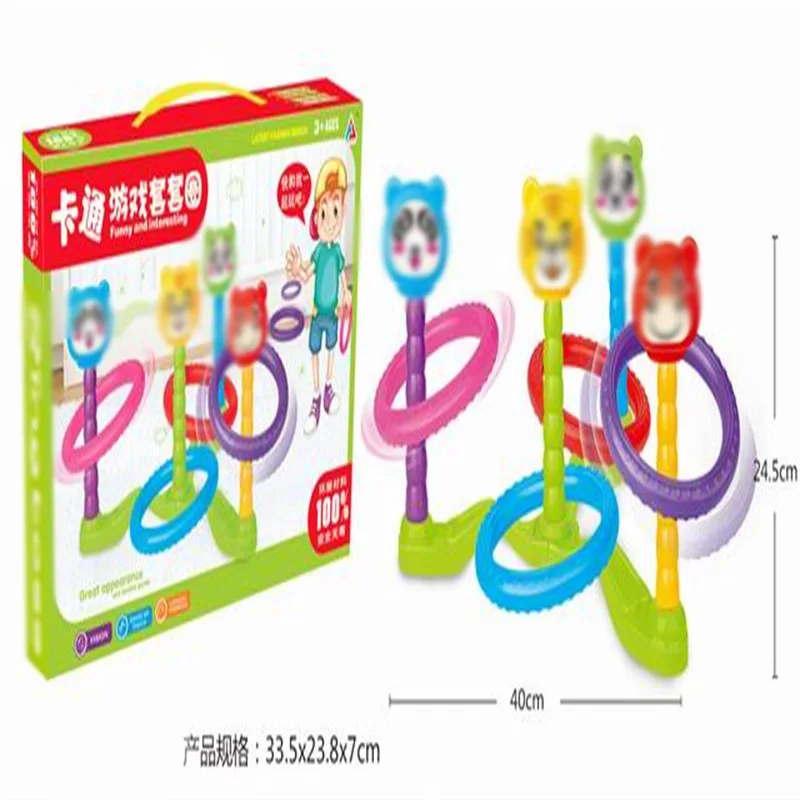 Животное Ringtoss детский сад деятельности бросать круг игра детская игрушка пластиковые метания кольцо