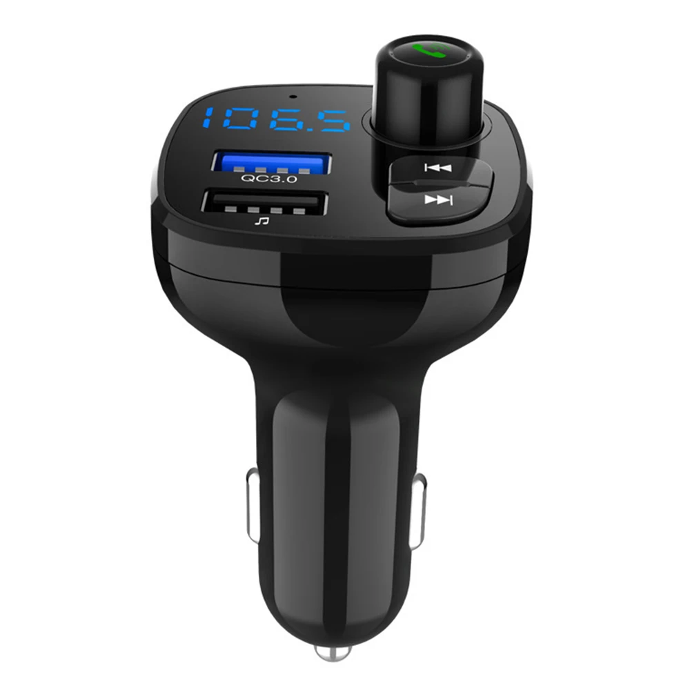 Автомобильное зарядное устройство BT12 Bluetooth 5,0 Handsfree автомобильный комплект fm-передатчик Быстрый MP3 музыкальный плеер быстрая usb зарядка двойной USB зарядное устройство для телефона
