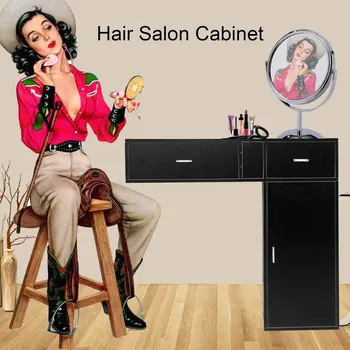 

Floating Styling Wall Shelf Beauty Spa Station Hair Salon Cabinet Wall Mounted Shop Storage Unit Barber Station Organizer