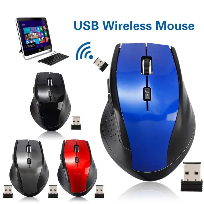 USB игровой Беспроводной Мышь геймер 2 4 ГГц мини приемник 6 кнопок