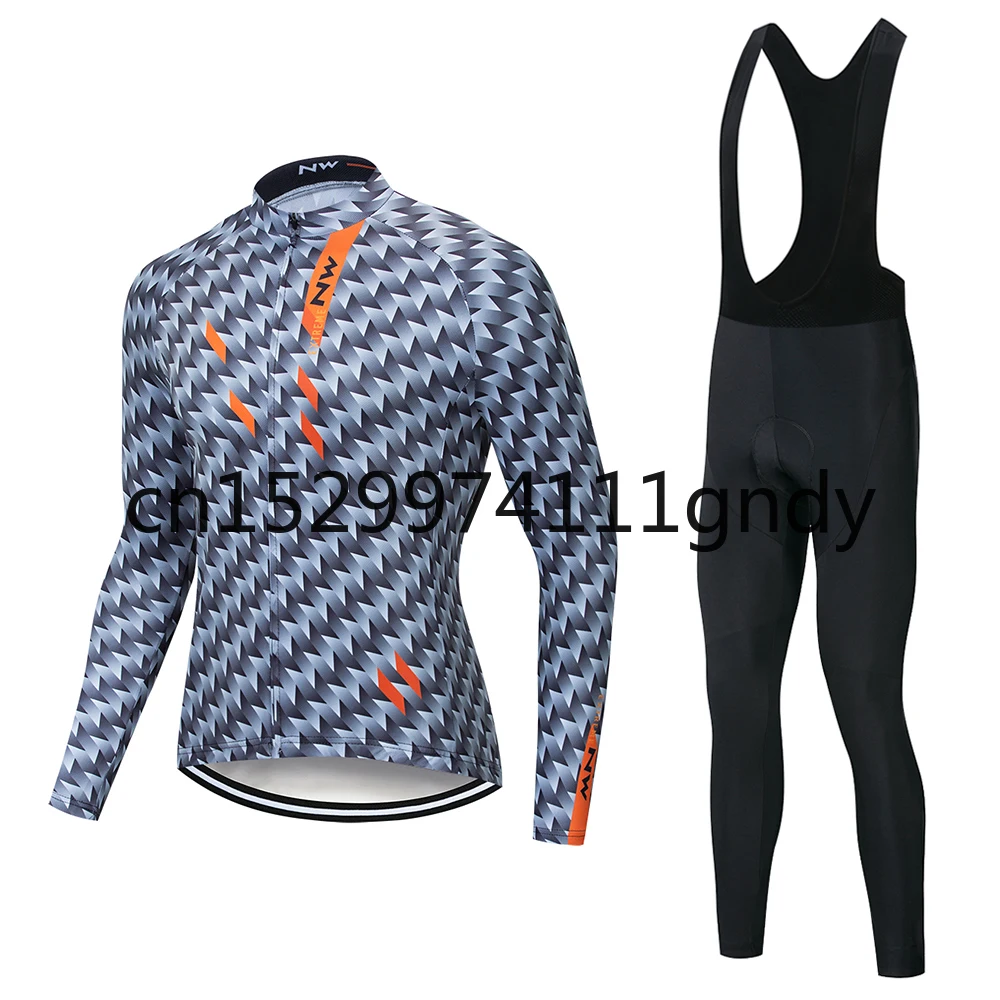 

2020 NW Spring Breathable Cycling Jersey Set MTB Bicycle Clothing Maillot Ropa Ciclismo Long Sleeve Bike Clothes Cycling Set