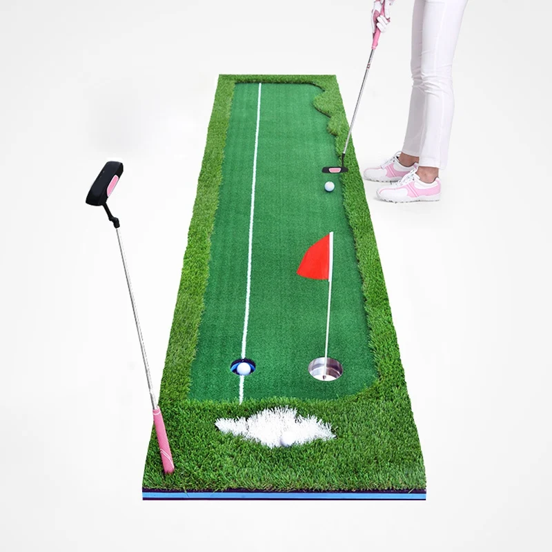 Hot Sale Golf Putting Mats Indoor Golf Blankets Portable Grass Mats for Golf Training Equipment Grassroots Outdoor Sports