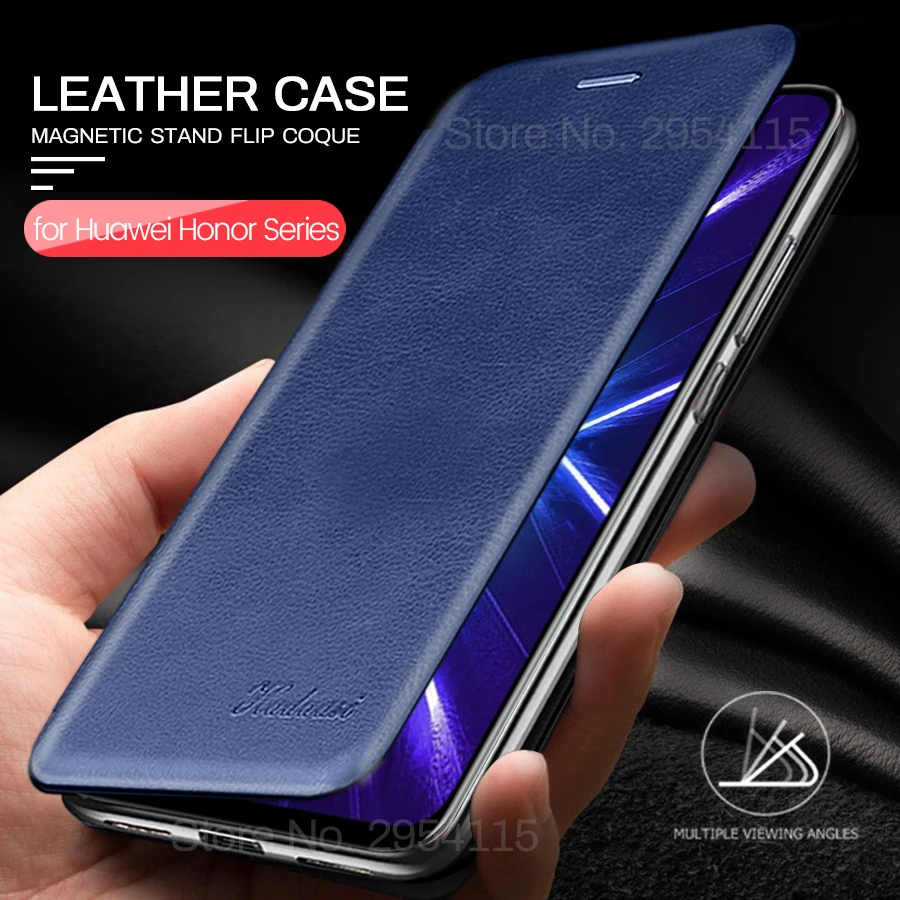 Кожаный чехол бумажник для huawei honor 9x premium 9s 9a 9c 9 a c x подставка флип 30i 10 20 lite light 10i