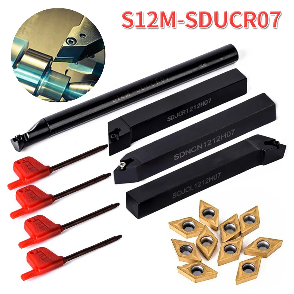 

18pcs Carbide Tool DCMT070204 Outer Metal Turning Tool Turning Tool Lathe Milling Machine CNC Tools Milling Cutter