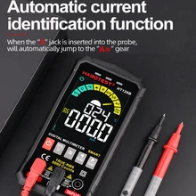 

Smart Multimeter Digital Professional Capacitor Tester Auto Range Ohm Capacitance Hz Voltage Meter Diode Live Continuity Meter