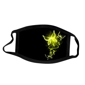 

1Pcs Adult Unisex Butterfly Patterns Face Masks Dustproof Protection Washable Earloop Breathable Face Mask mondkapjes wasbaar