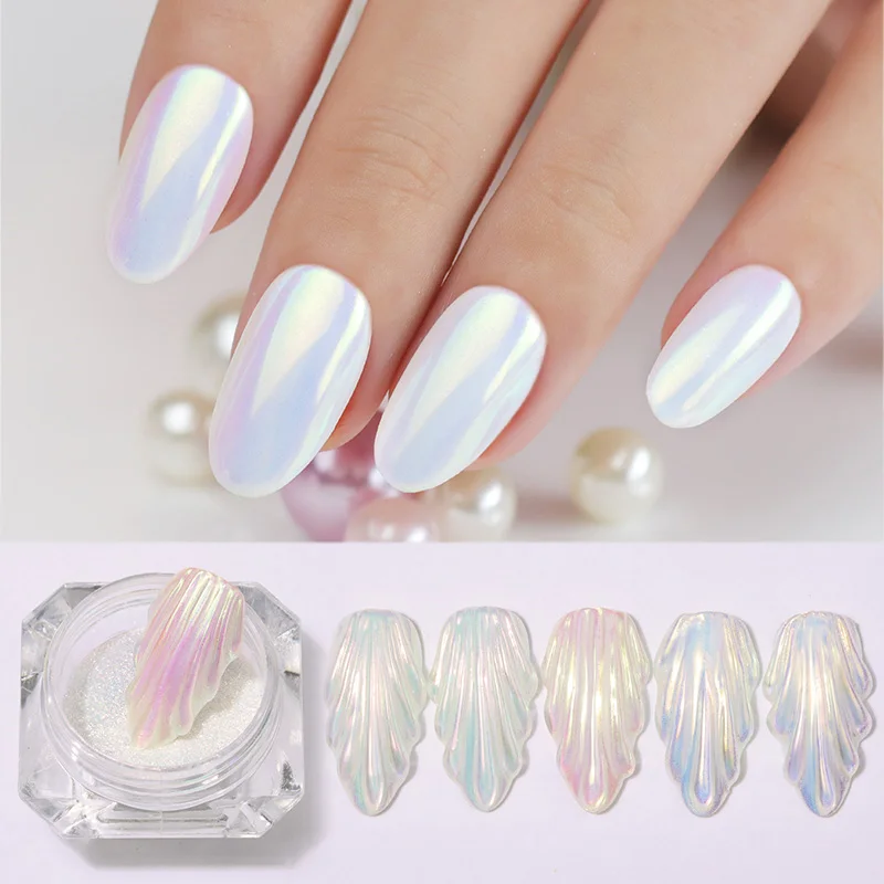 

1 Box Chameleonic Mirror Nail Glitter Powder Holographic Neon Effect Chrome Pigment Nail Art Dust Nails DIY Decorations