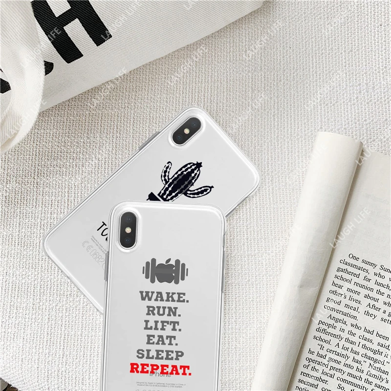 Letters Transparent Phone Case For iPhone 11 Pro Max XR XS Max X XS Case Cover Luxury Soft Tpu Cover for iPhone 6 S 7p 8p 5 s se