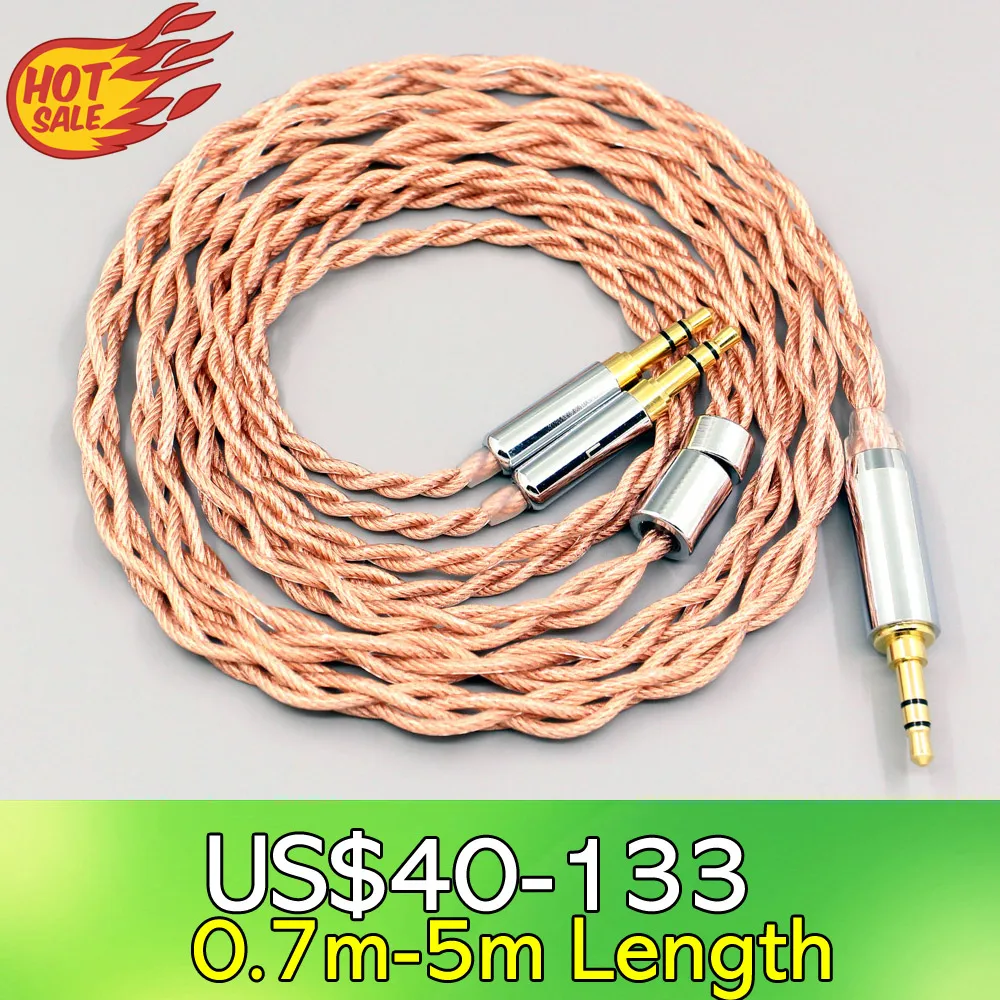 LN07776 Graphene 7N OCC Shielding Coaxial Mixed Earphone Cable For Hifiman Sundara Ananda HE1000se HE6se DEVA he400se Arya He-35 |