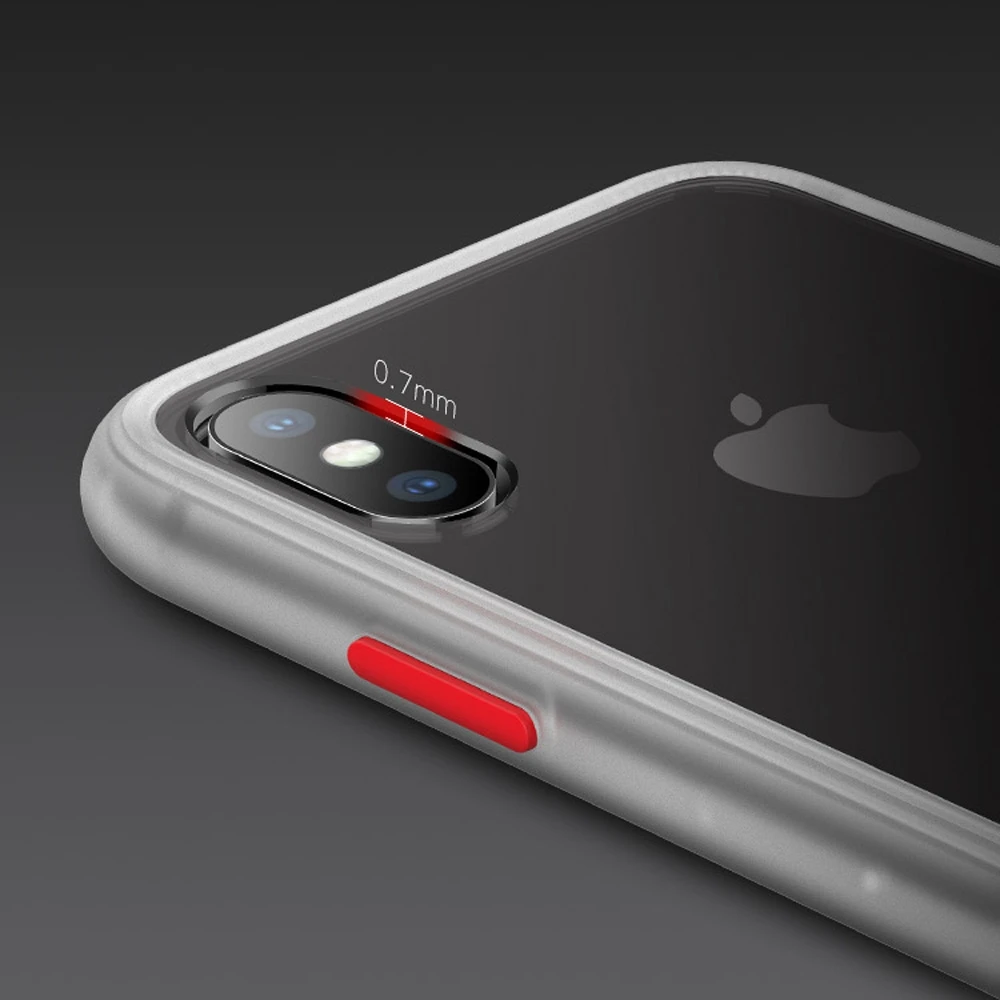 HAWEEL PC+ TPU военный амортизационный чехол для iPhone X XR XS Max прозрачный ультратонкий защитный чехол для 6 6s 7 8 Plus