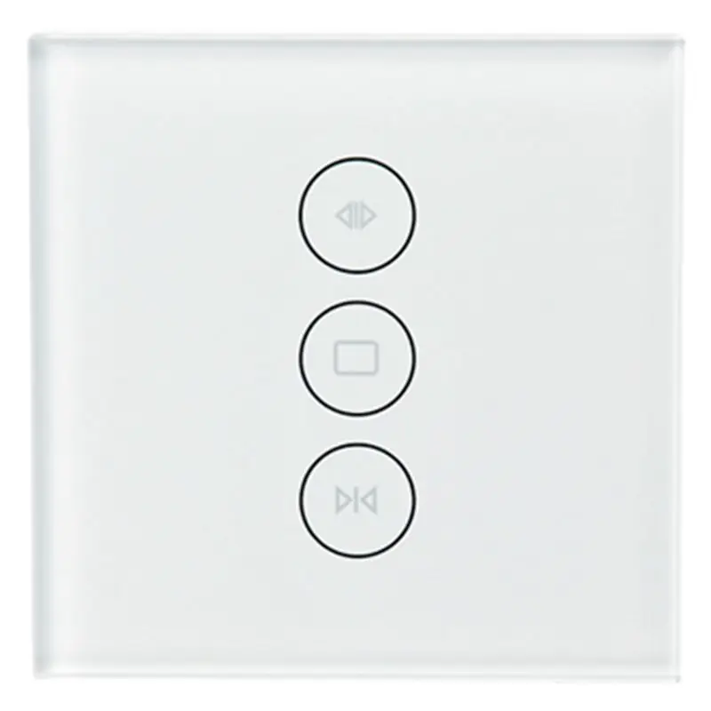

WiFi Smart Curtain Switch Glass Panel App Remote Control Works with Alexa and Google Home or Electric Curtain Motor