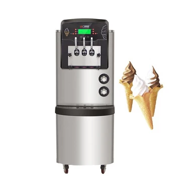 

3300w factory price stainless steel ice cream machine commercial soft ice cream machine three flavor ice cream making machine