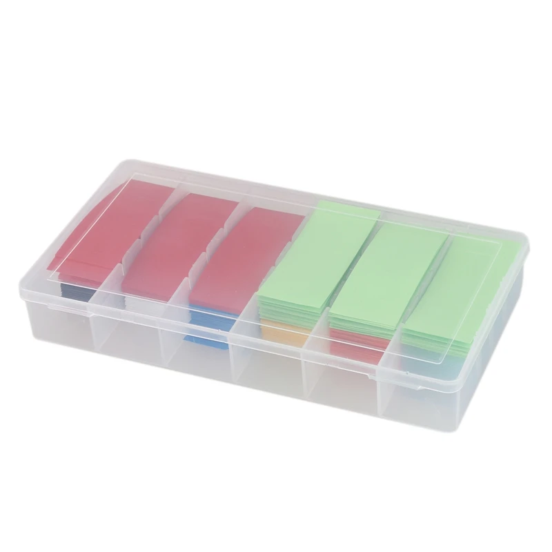 

280 Pcs 8 Color 29.5MM 18.5MM PVC 18650 18500 Battery Heat Shrink Tubing Tube Shrink Film Assorted Kit with Storage Box