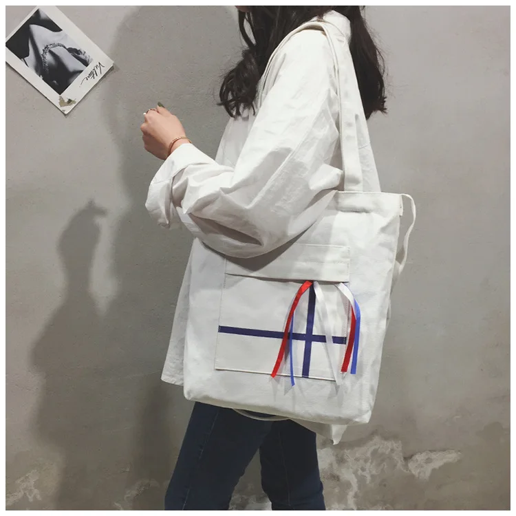 Micro for Canvas Handbag Bag Women's New Style Korean-style Versatile Over-the-shoulder Bag Students Harajuku College Style