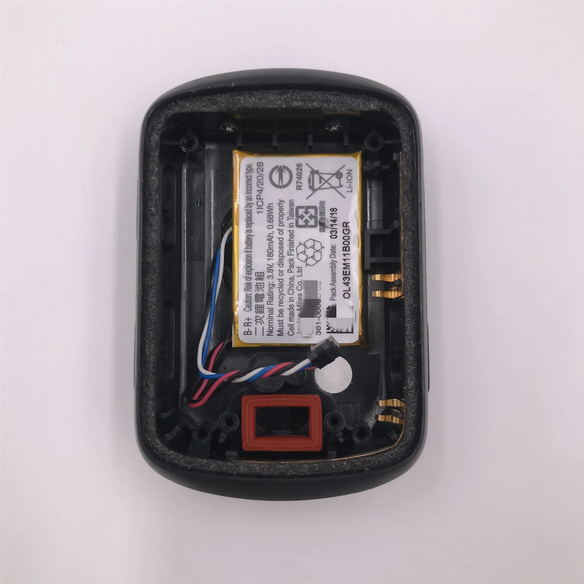 For Edge130 Bicycle stopwatch back cover And battery Apply to GARMIN EDGE130 Speedometer Repair and replace the rear battery