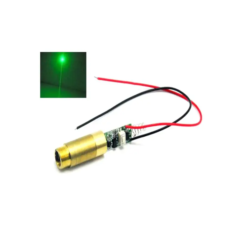 Industrial 532nm 200mW 3.7-4.2V Green Laser Dot Module Diode w/ Driver & Spring