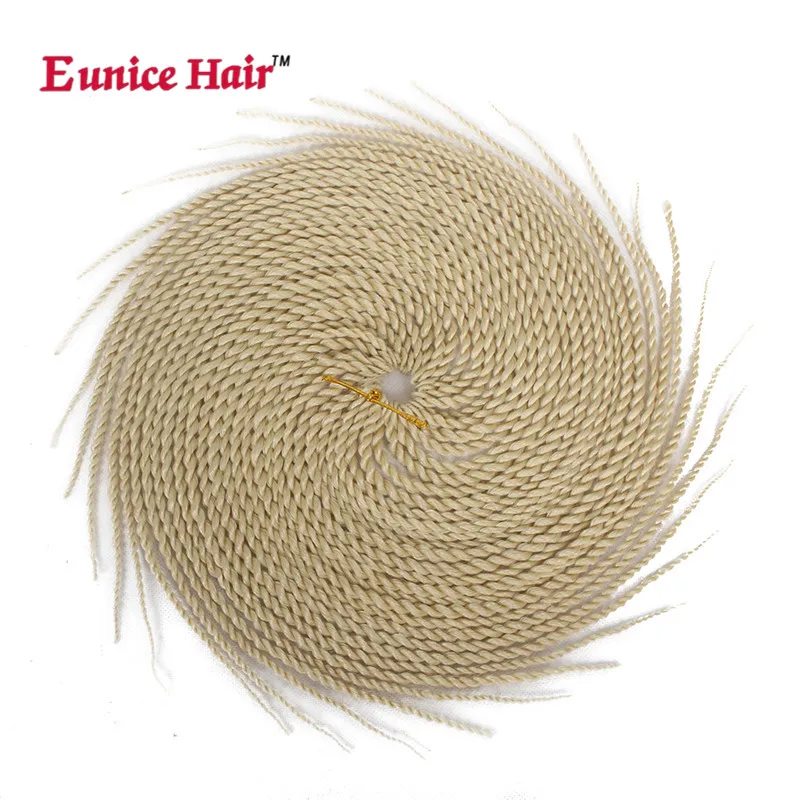 

Ombre Braiding Hair Senegalese Twist Crochet Hair Extensions Synthetic Crochet Braids Grey Blonde Colors 14/18/24inch Eunice
