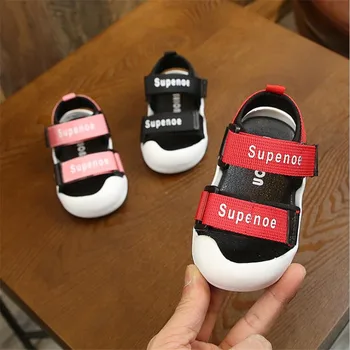 

Baby toddler shoes soft bottom non-slip 1-2-3-4 years old boys and girls Baotou infant sandals breathable anti-kick beach shoes