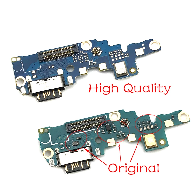For Nokia X6/ 6.1 Plus TA-1099/1103 USB Micro Charger Charging Port Dock Connector Microphone Board Flex Cable