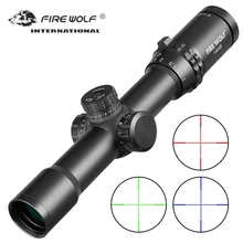 1-6X28 HD lunette de visée RGB croix point réticule vue fusil portée Sniper chasse portées tactique fusil portée Airsoft Air pistolets