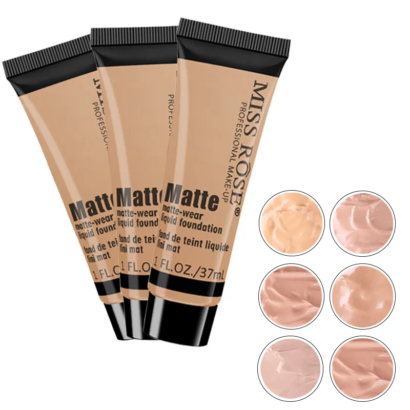 

Professional Face Matte Liquid Concealer Foundation Makeup Base Cream Waterproof Long-lasting Oil Control Korea Cosmetic