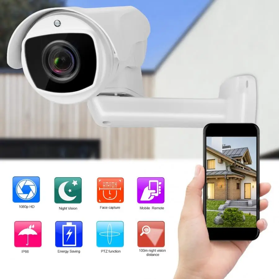 1080P Full HD Камера уличная IP камера 2MP 100M IR камера ночного видения s