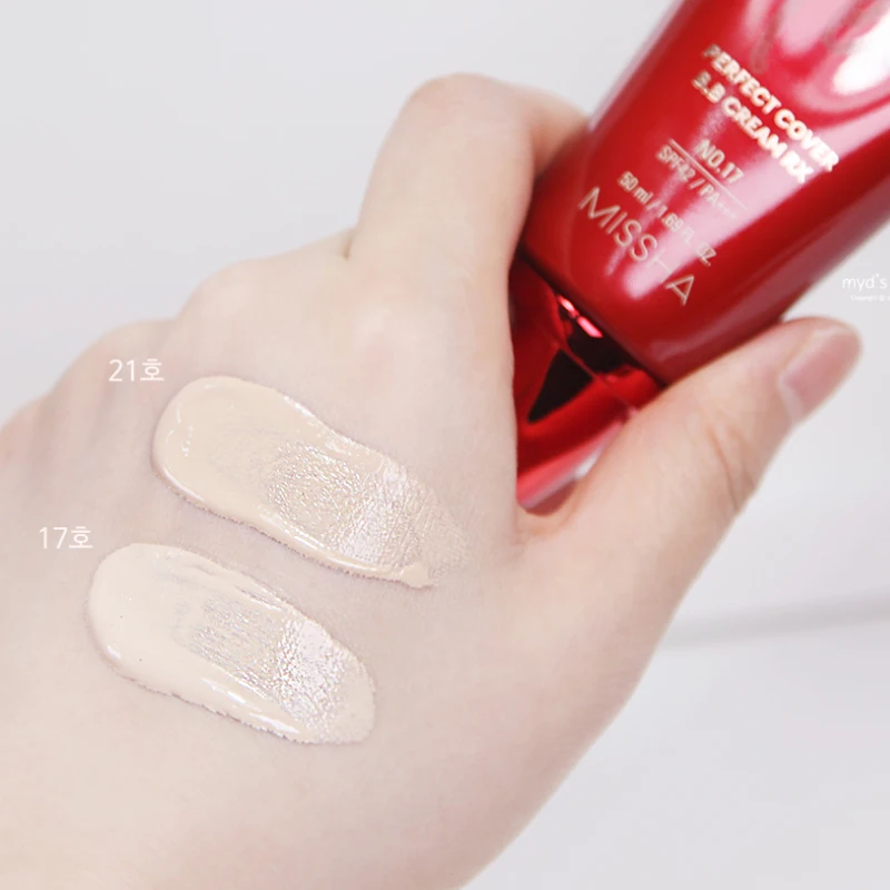 MISSHA M 50ml Perfect Cover BB Cream Makeup CC Natural Whitening Waterproof Concealer Base Liquid Foundation