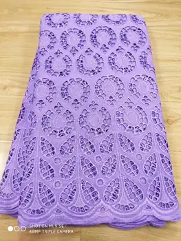 

5yards purple swiss voile lace african lace fabric high quality french lace fabric tissu dentelle nigerian gele headtie f