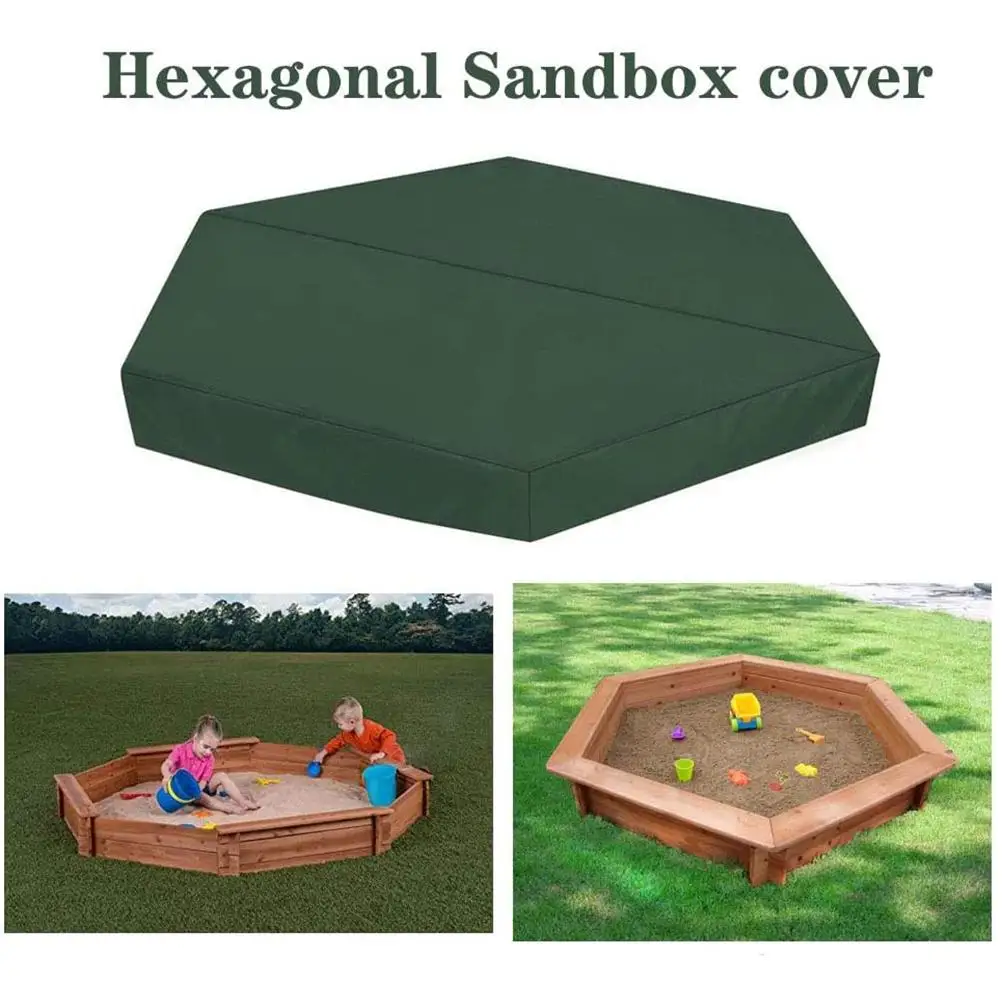 Waterproof Protection Sandbox Cover with Drawstring Kids Toy Sandpit Cover 