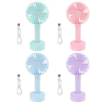 

USB or 3x AAA Battery Powered Handheld Desktop Cooling Fan Air Cooler Mobile Phone Holder with 3 Speed for Camping Home