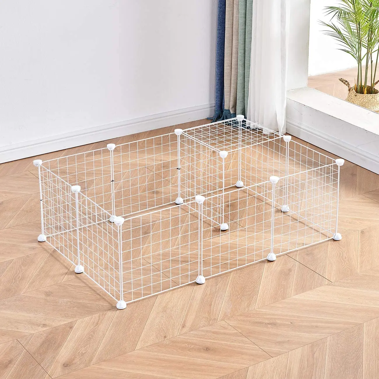 DIY Pet Playpen Metal Portable Dog Playpen for Small Animal Fence