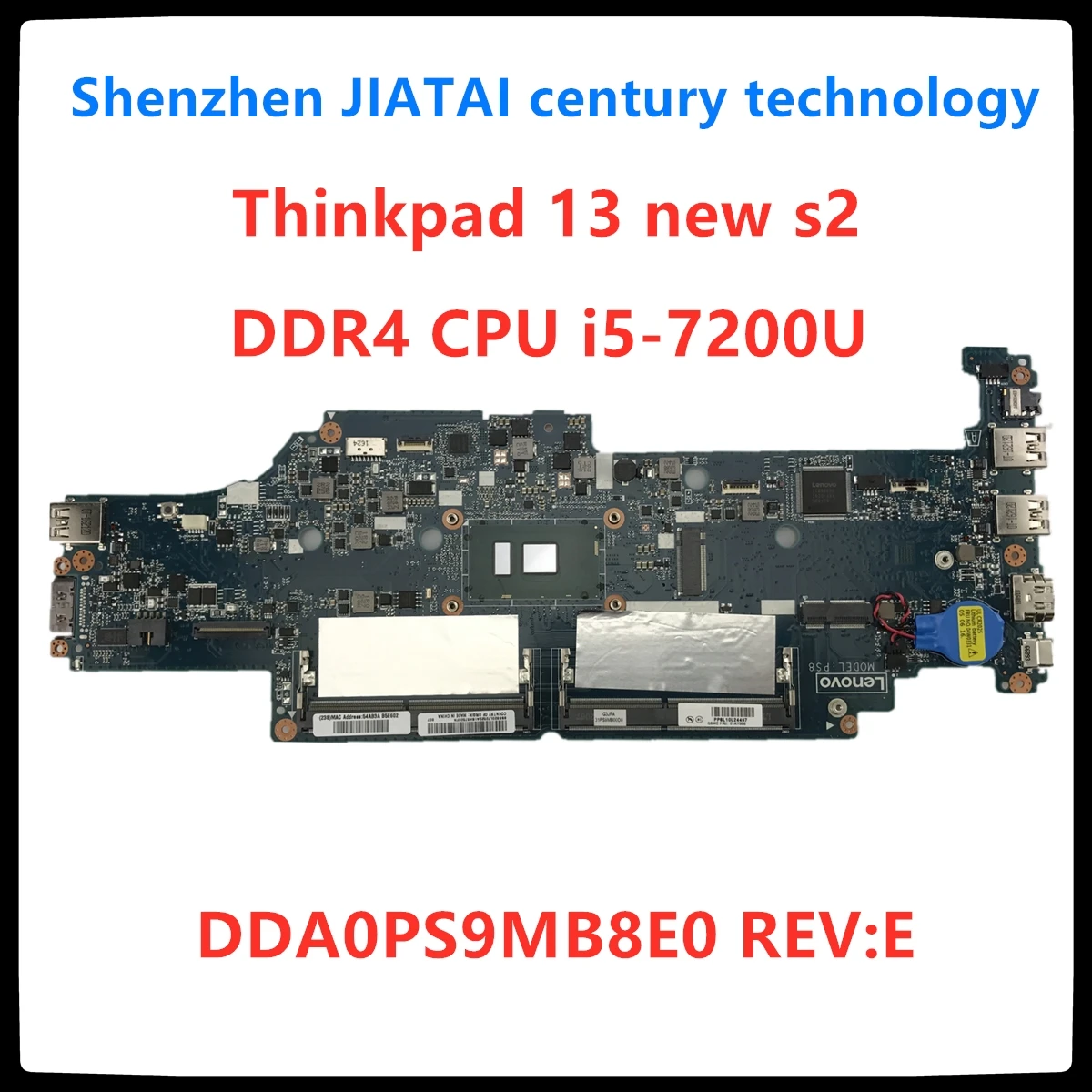 DDA0PS9MB8E0 REV: E для lenovo Thinkpad YOGA 13 S2 YOGA 13 материнская плата DDR4 cpu i5-7200U probado