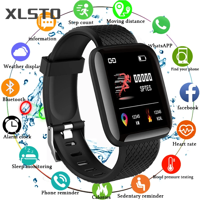 

116 Plus Smart Wristband D13 Sports Fitness Bracelet Smart Bracelet Blood Pressure Measurement Watches Pedometer Smartband Watch