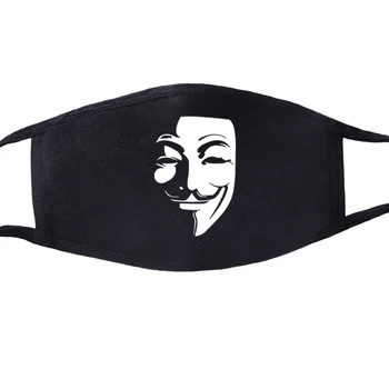 

Movie V For Vendetta Mask Mouth Fabric Mask Dust Funny Anti Lovely Reusable Double Mouth Masks Outdoor Washable Mascarilla