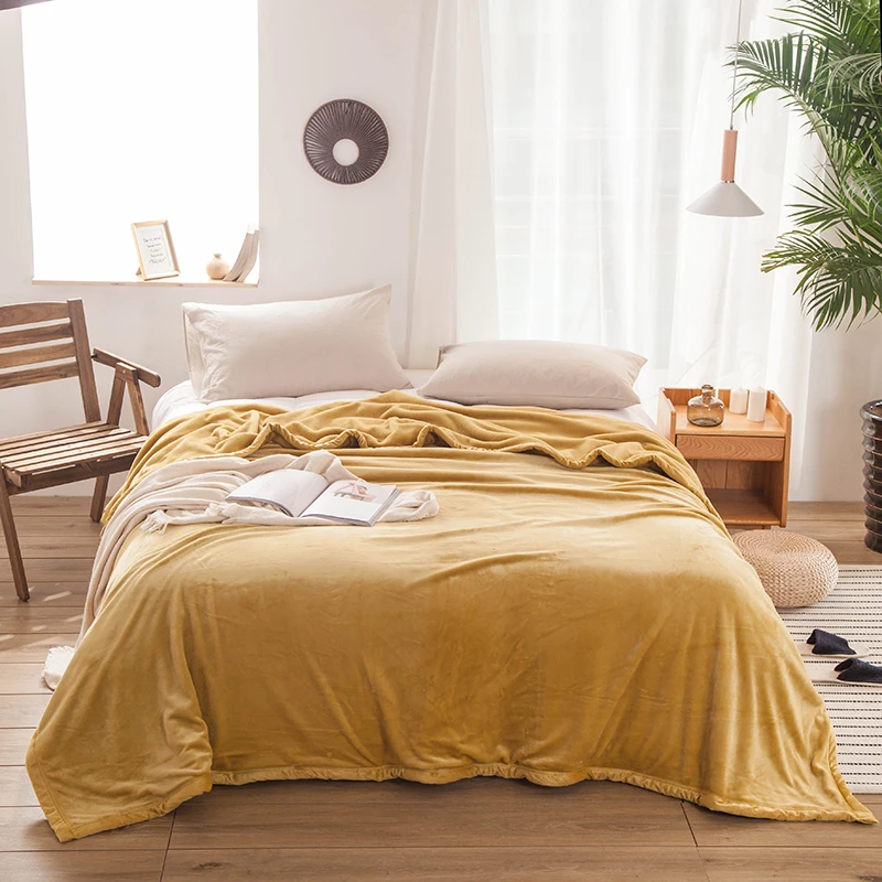 Blue fleece blankets and throws Adult Thick Warm winter Blankets Home Super Soft duvet luxury Blankets twin queen king blankets - Color: style8