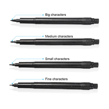 

Different sized Pack of 4 Calligraphy Pen Set Brush Pen Soft Brush Tips Manga Writing Drawing Ink Pen Script