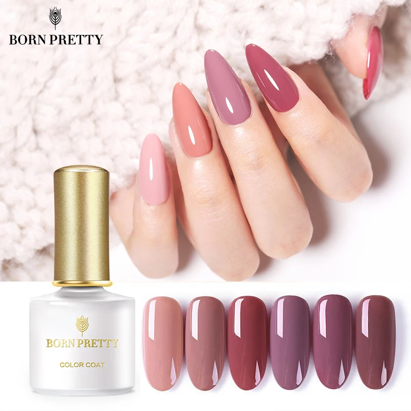 

BORN PRETTY Pink Series Pure Nail Color Gel Polish 6ml Soak Off Nail Art UV LED Gel Varnish Manicuring Design