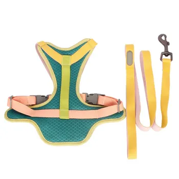 

Pet Dog Chest Harness Small Medium Dog Vest Chest Strap Reflective Safety Walking Vest Harness Leash Pet Set Outdoor Walking