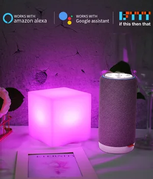 

Doornanny Relax Lamp Decoration Table Lamp Full Color Rhythm Switching Alexa Google Tuya Smart Lighting Girl Gift Party Lamp