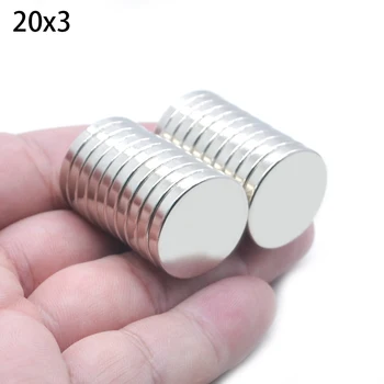

1/5/50pcs 20 x 3mm N35 Mini Super Strong Rare Earth Fridge Permanet Magnet 20*3 Small Round Neodymium Magnet 20x3