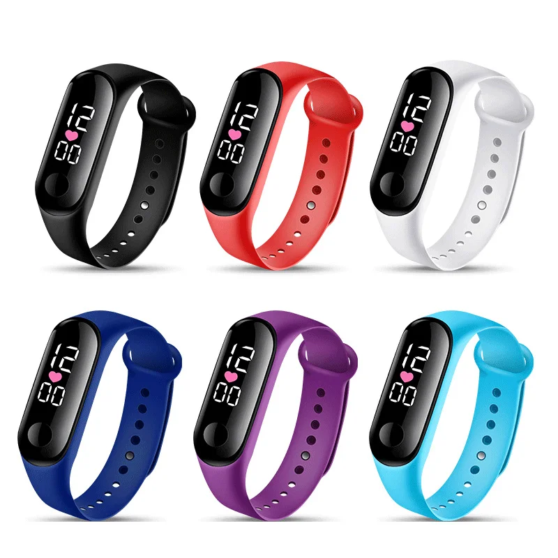 Deporte niños reloj impermeable relojes para niños moda niños reloj de pulsera Digital Reloj electrónico para niñas niños montre pour enfant