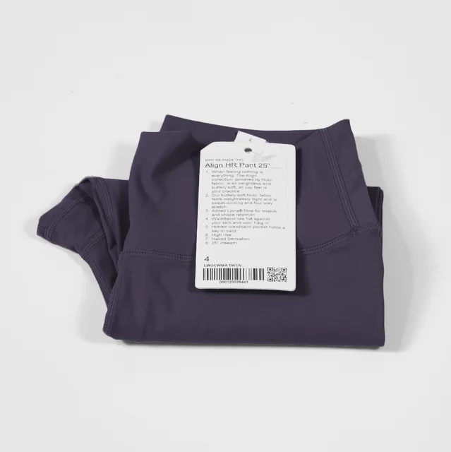 Lulu Classic2.0 High Waist Yoga Leggings Fitness Women Sports Pants Tight Athletic High-rise Buttery Soft Gym Clothe Custom Logo Lilac gray