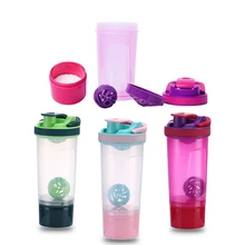 Тренажерный Зал Шейкер Бутылка Спорт Сывороточный Протеиновый Порошок Смешивания Бутылку Нетоксичный Широкий Рот Герметичность Встряхнуть Бутылки с Водой BPA Бесплатно Питьевая бутылка