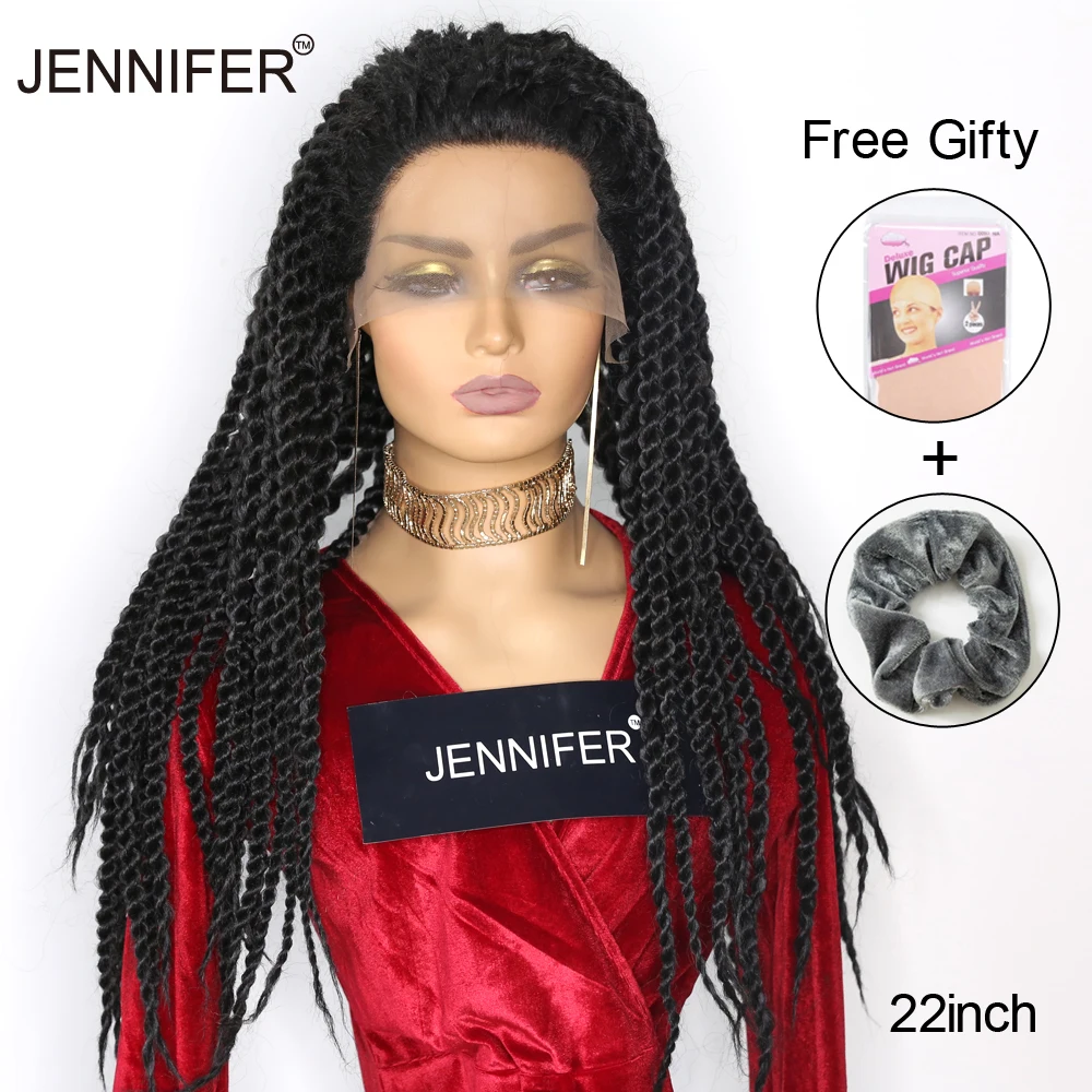 

Faux Locs Synthetic Wigs Straight Mix Curly Barids Natural Black Colored Crochet Braids Wig For Black Women Soft Dreadlock