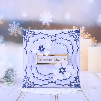

InLoveArts Border Dies Frame Metal Cutting Dies for DIY Scrapbooking Craft Card Embossing Die Cut New Template Stencil