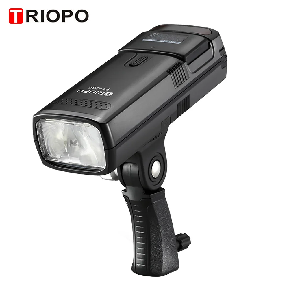 TRIOPO F1-200, 2,4G, Беспроводная Вспышка ttl, наружный светильник для вспышки TRIOPO G1, триггер 200Ws с батареей для камеры Canon, Nikon, sony - Цвет: Flash Only