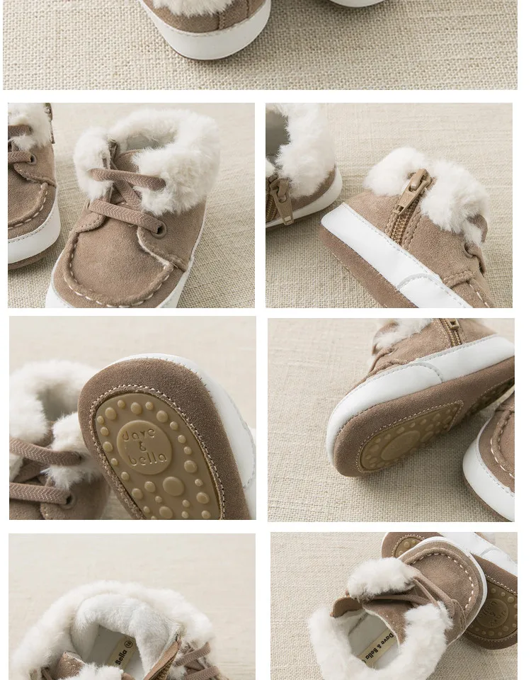 DB11596 Dave Bella/зимние детские модные ботинки; высококачественные ботинки для маленьких мальчиков; обувь для ползунков