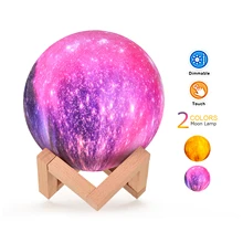 Креативная Лунная лампа с 3D принтом Звездная лампа светодиодный ночник 15 см/5,9 дюйма с подставкой для Дня благодарения рождественские подарки